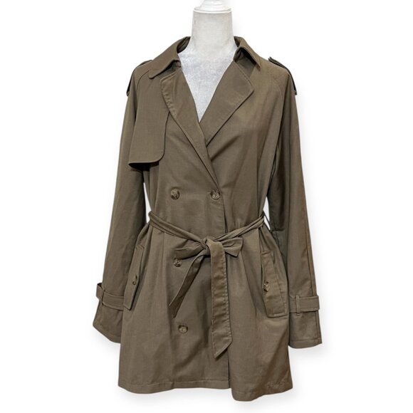 NWT Lioness Trencherous Trench Coat Beige XL Classic Double-Breasted Belted - Picture 1 of 9